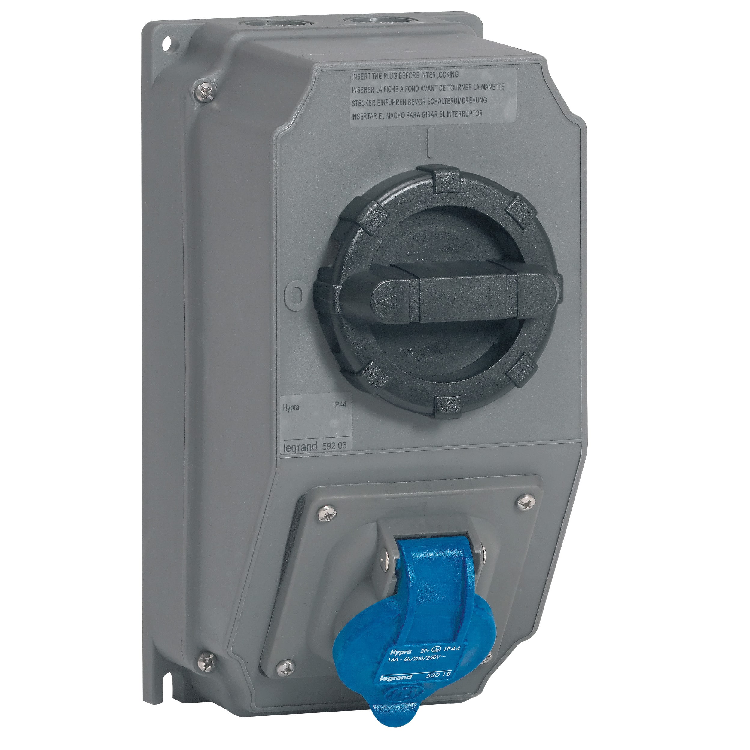 Legrand - 240v 16a 2p+e Int IP44