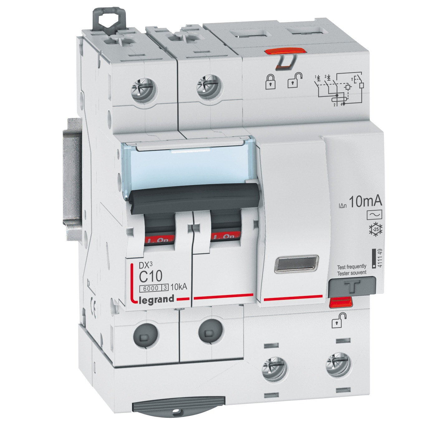 Legrand - Dx3 Rcbo C16 2p 10ma Ac