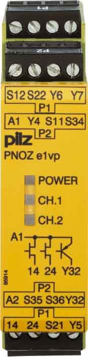 Pilz PNOZ e1vp C 10/24VDC 1so 1so t