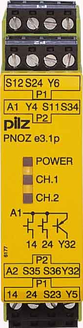 Pilz PNOZ e3.1p C 24VDC 2so