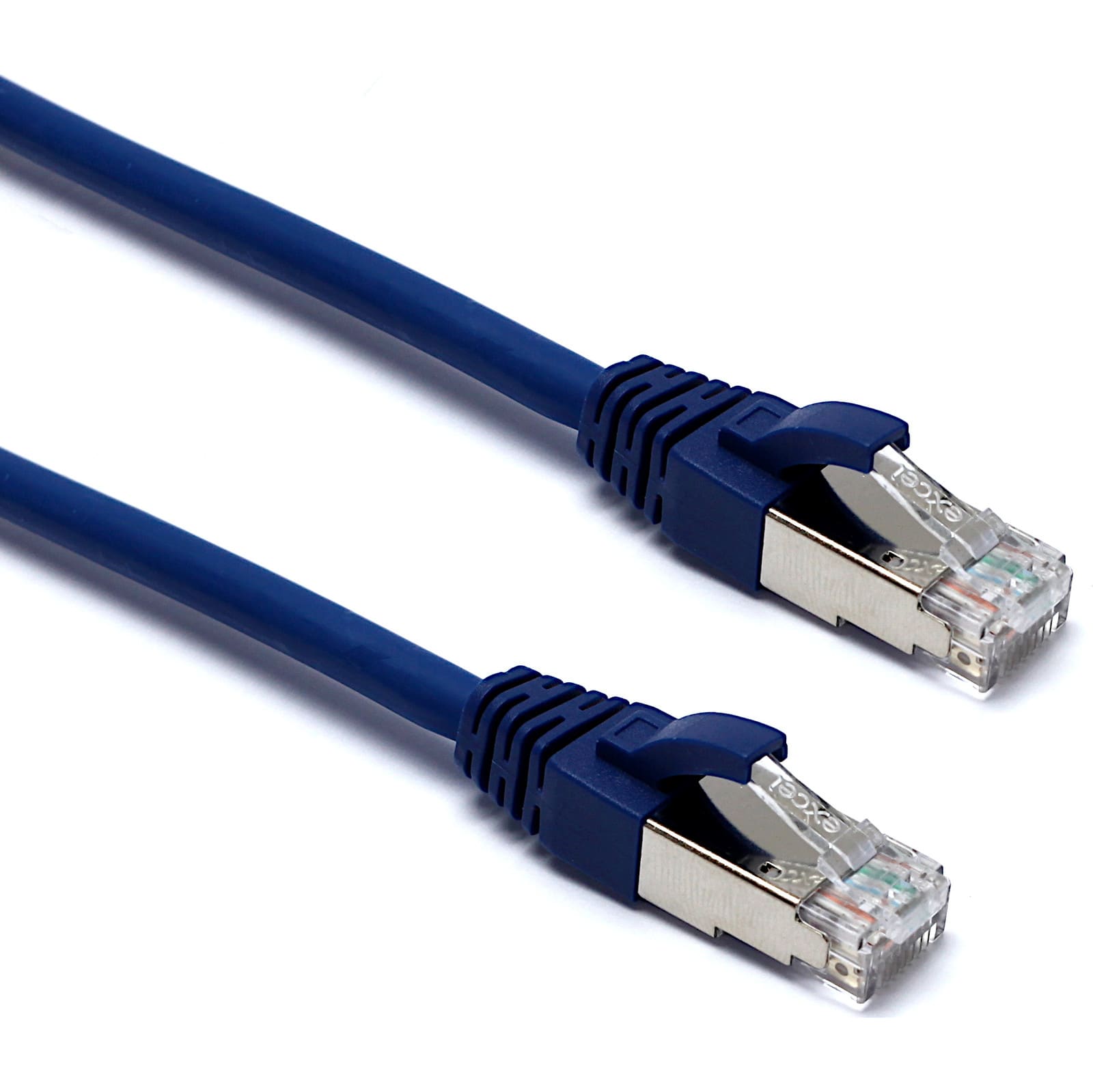 Mayflex - Excel Cat6A Patch Lead F/FTP Shielded LSOH Blade Booted 0.5 m Blue (10-Pack)