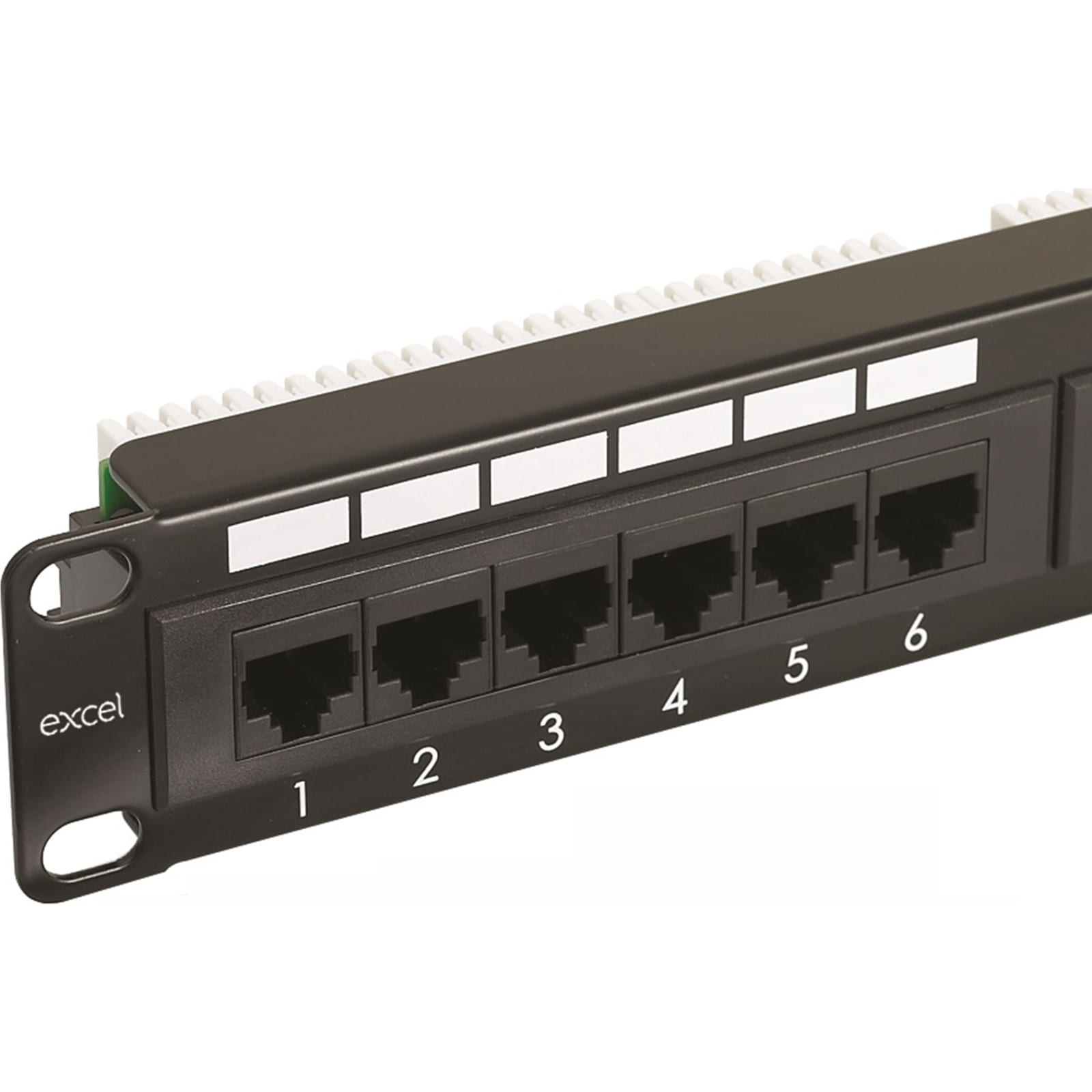 Mayflex - Excel Cat5e Patch Panel 24 Port 1U Black