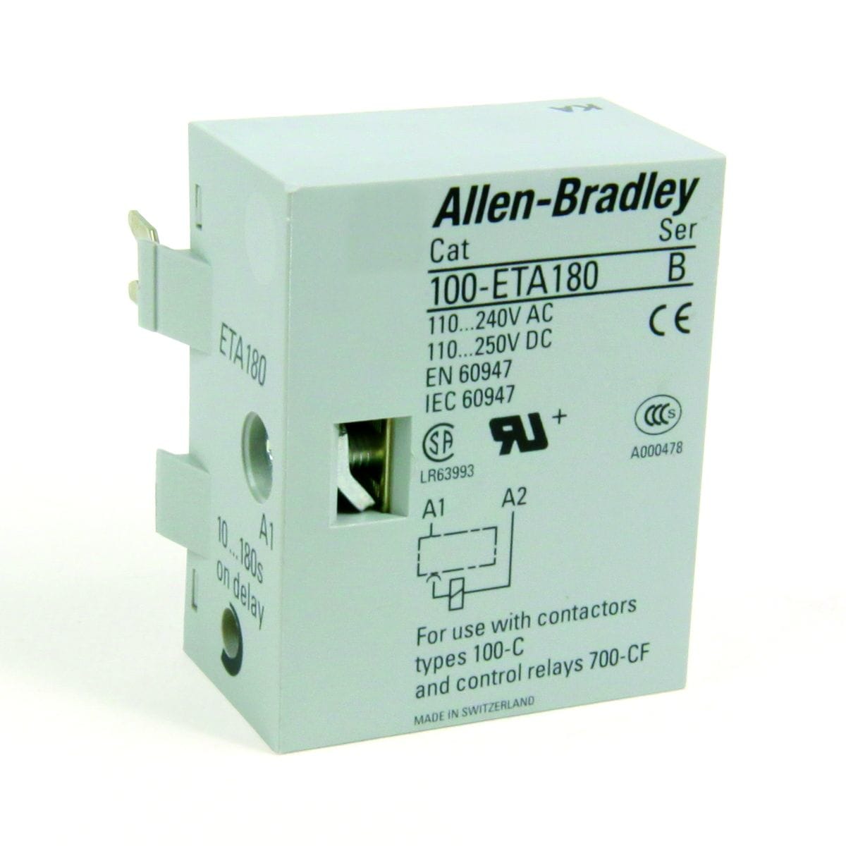 Allen-Bradley S/S TIMER 10_180S(110_240VAC/110_250VDC)