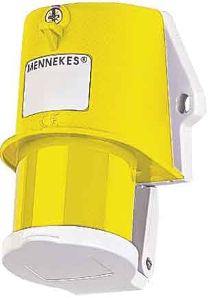 Mennekes Wall Inlet IP44 16A 3p 110V 4h with lid