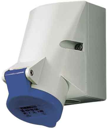 Mennekes Wall Socket IP44 16A 4p 230V 9h
