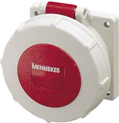 Mennekes str.Panel Socket IP67 16A 4p 400V 6h