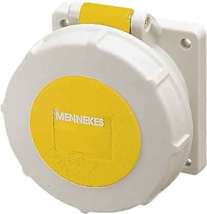 Mennekes str.Panel Socket IP67 32A 3p 110V 4h
