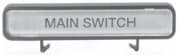 Allen-Bradley NAMEPLATE (MAINS SWITCH)