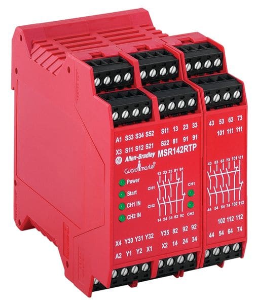 Guardmaster MSR142RTP,115VAC,Auto/Man Monitored 2NC