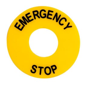 Allen-Bradley 16MM LEGEND PLATE EMERGENCY STOP