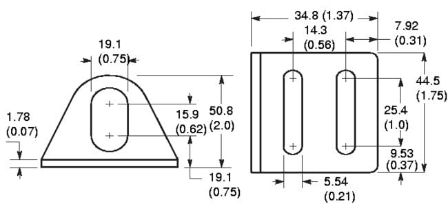 Allen-Bradley SLOTTED MOUNTING BRACKET