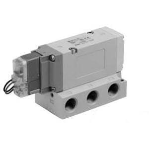 SMC VF5000 Series Pilot Operated 5/2 Solenoid Valve DIN Connector 3/8 Port (G)