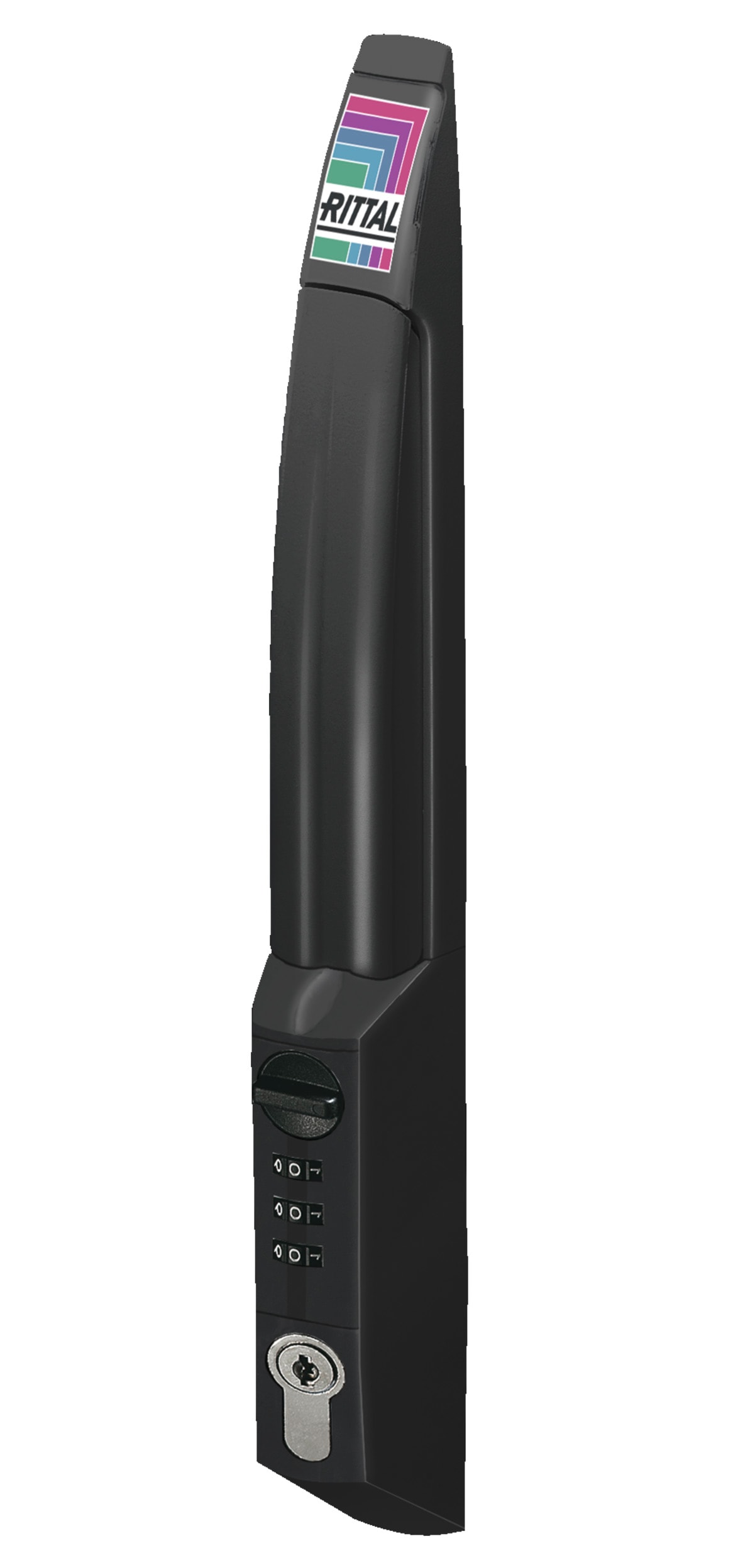 Rittal Security handle with code RAL9005