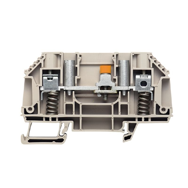 Weidmuller Test-Disconnect Terminal Screw connection 6 mm² Dark Beige