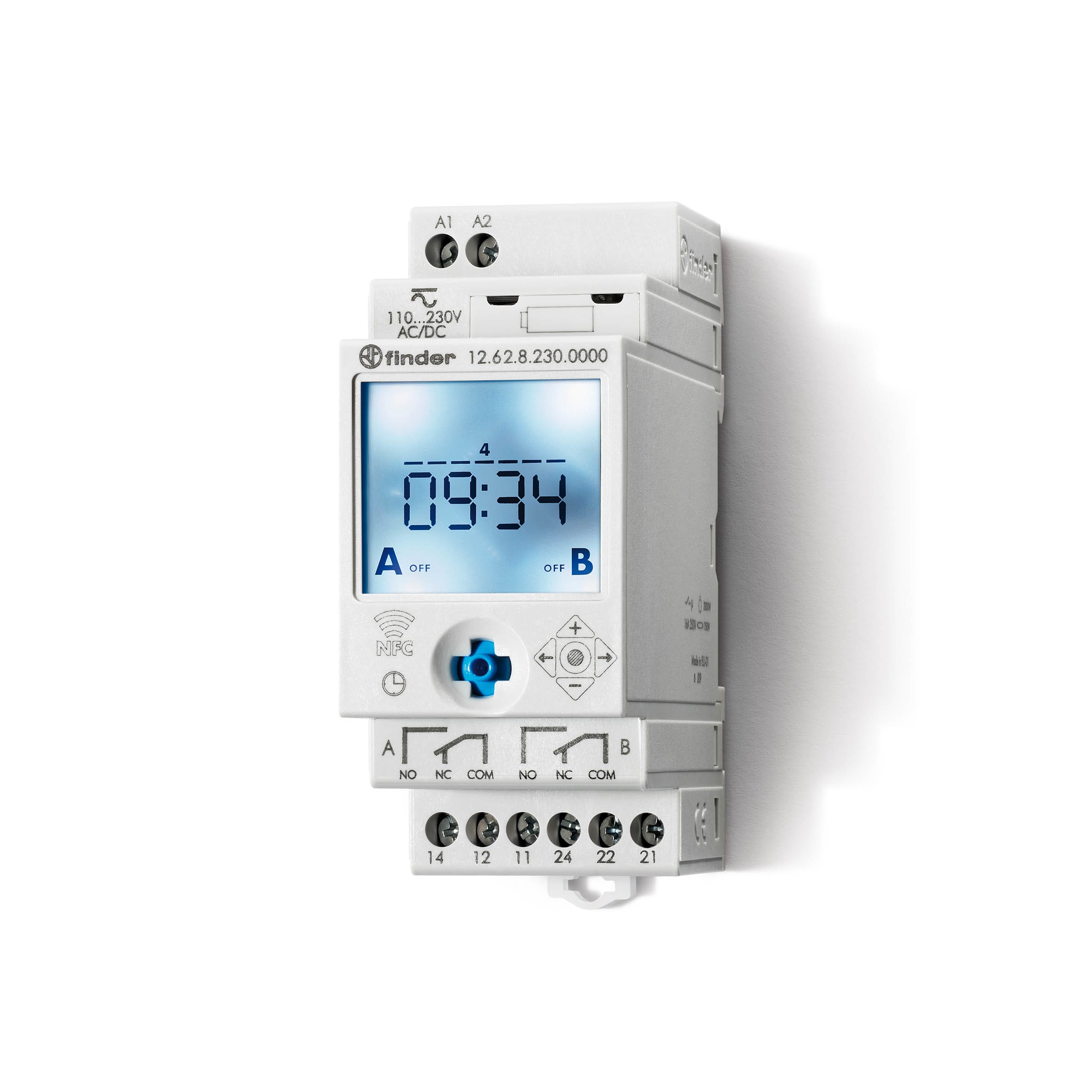 Finder Finder 12 Series Weekly Digital Time Switch 16A 230 V Switch On/Off, Pulse