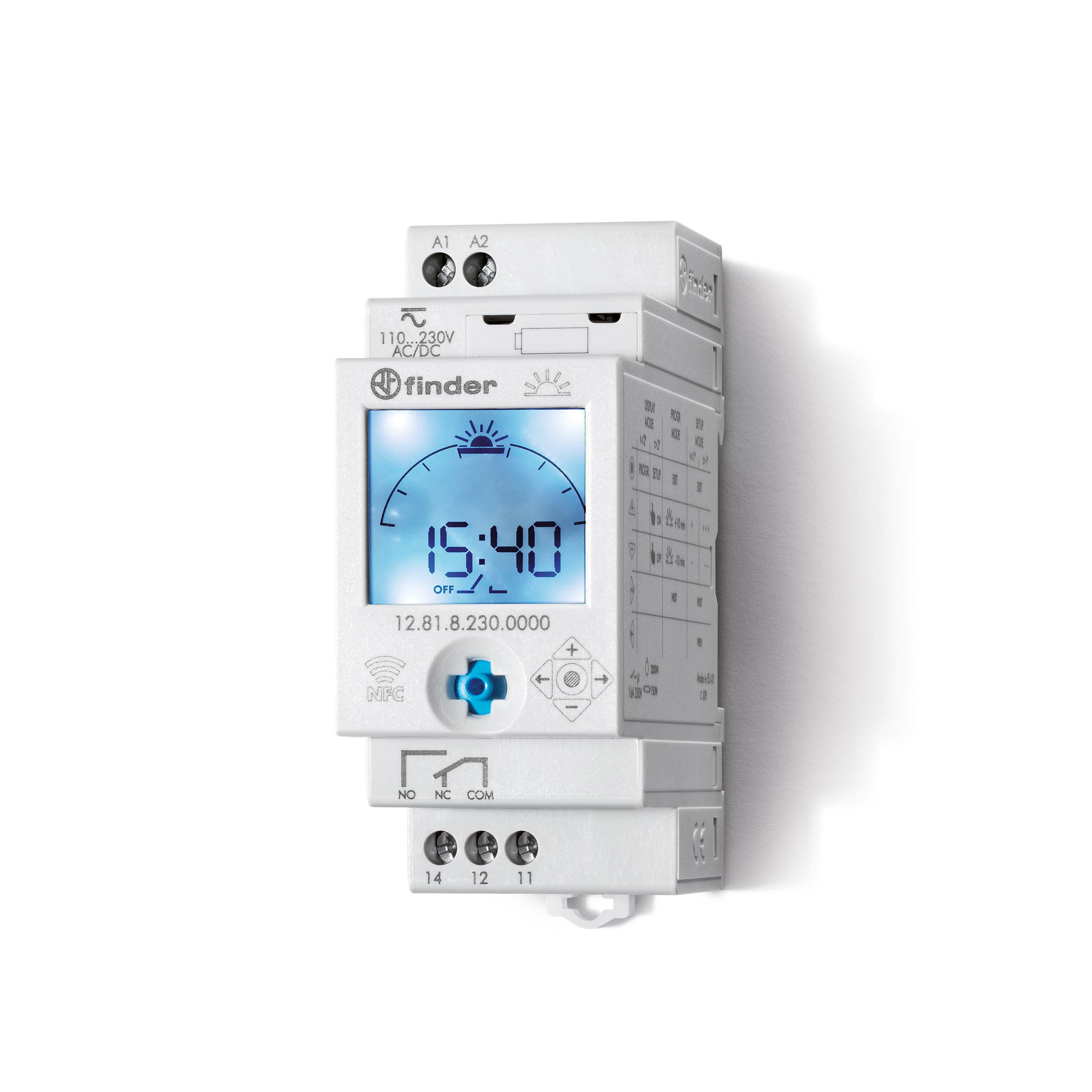 Finder Finder 12 Series Digital Astro Timer Switch 16A 230 V Sunrise and Sunset Programmable