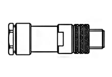 Molex - FA M8 4P MA STR SCR UNSH