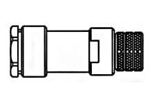Molex - FA M8 4P FE STR SCR UNSH