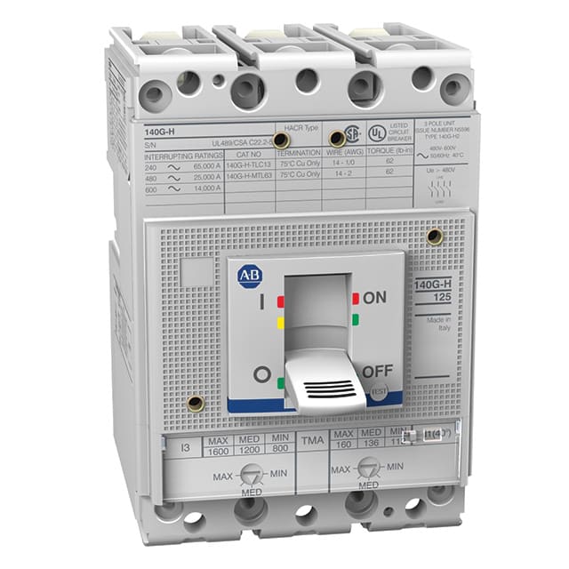 Allen-Bradley 140G-H6F3-D12 125A FRM MOLDED CASE CB