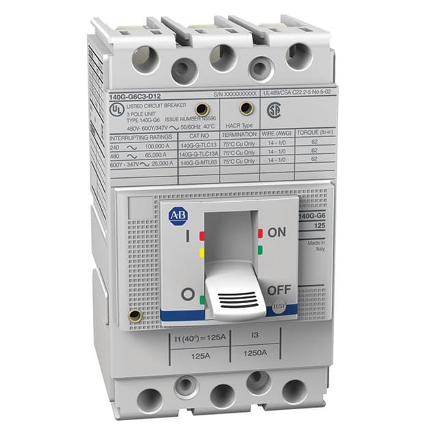 Allen-Bradley 140G 125A G FRAME MOLDED CASE CKT-BKR