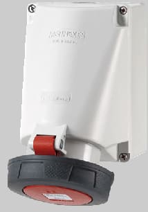 Mennekes Wall Socket IP67 63A 4p 400V 6h