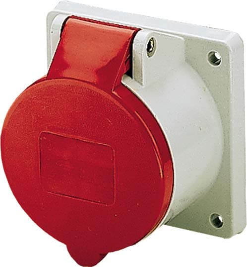 Mennekes str.Panel Socket IP44 16A 4p 400V 6h