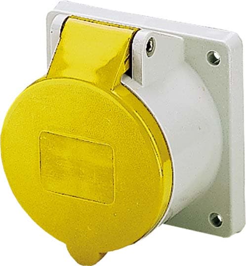 Mennekes str.Panel Socket IP44 32A 3p 110V 4h 75x