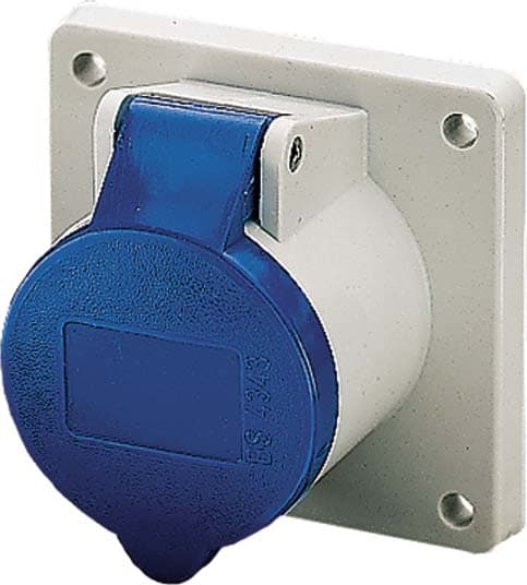Mennekes str.Panel Socket IP44 32A 3p 230V 6h