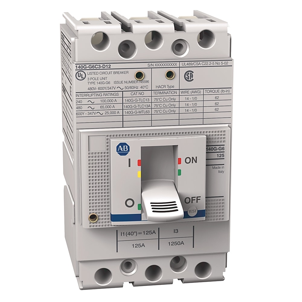 Allen-Bradley 140G 160A FRAME MOLDED CASE CKT-BKR