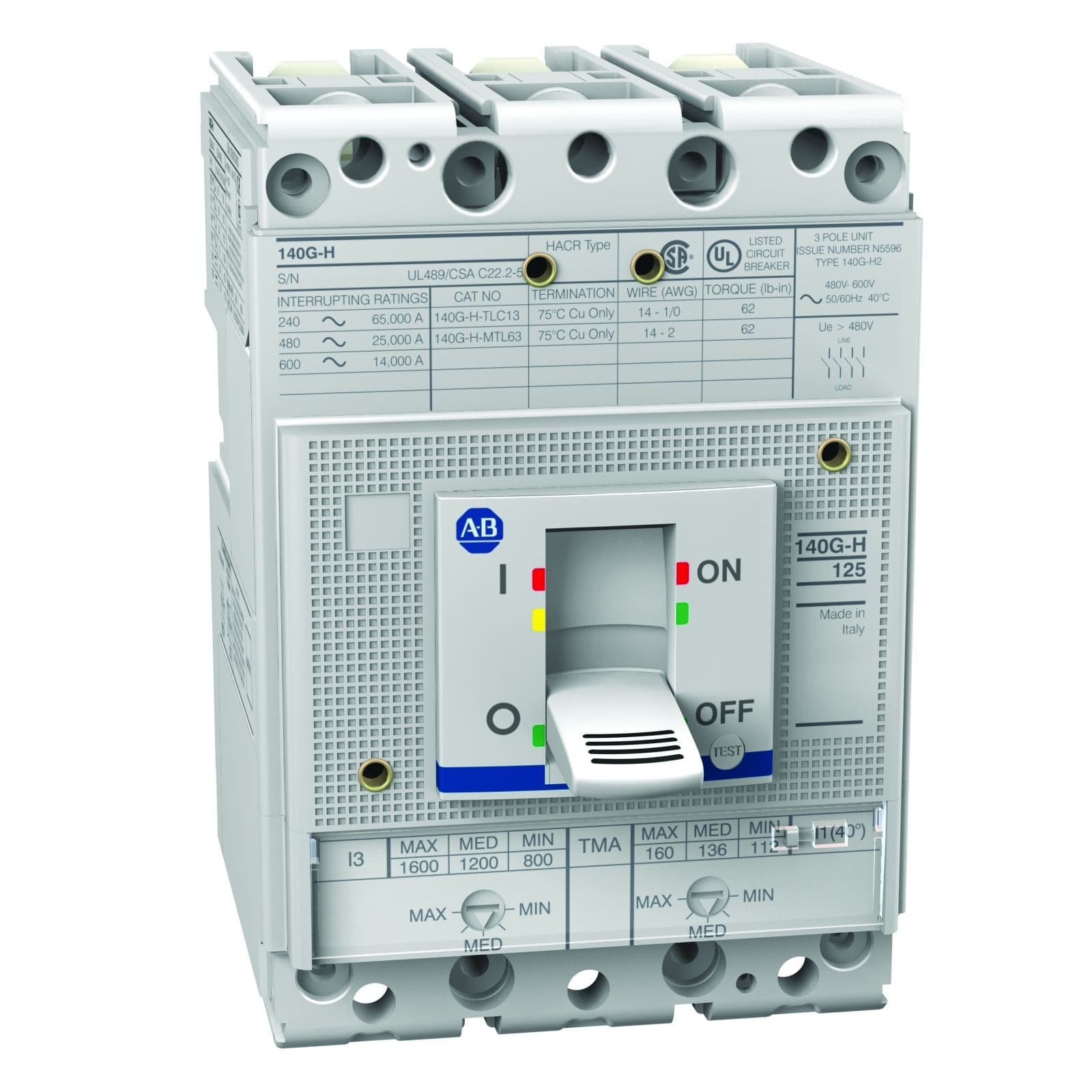 Allen-Bradley - H Frame Moulded case circuit breaker
