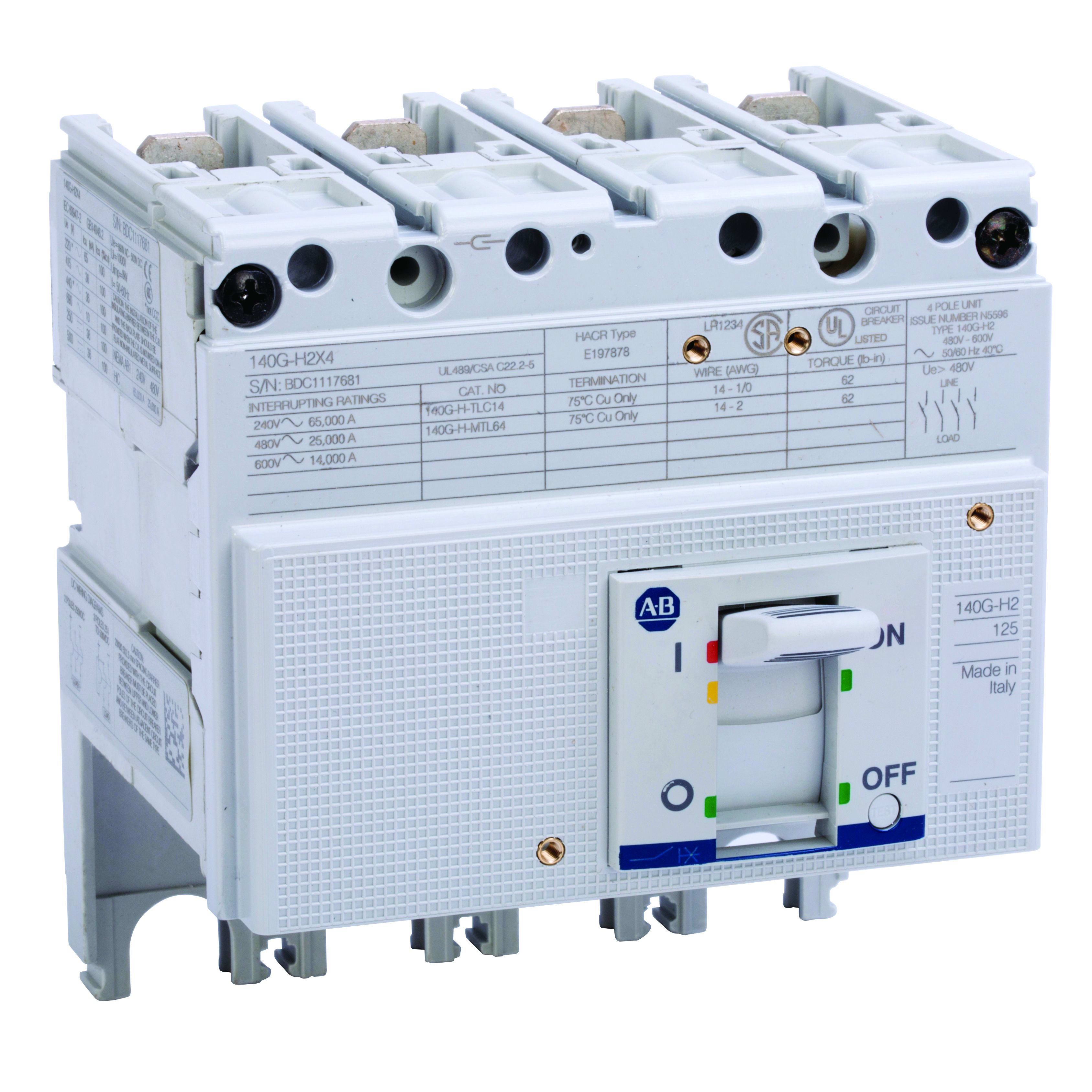 Allen-Bradley 140G 125A Molded Case Frame