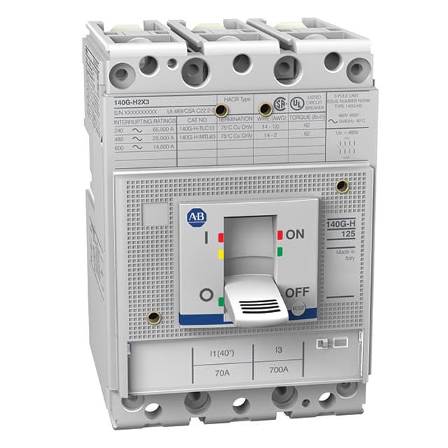 Allen-Bradley 140G-H6F3-D10 125A FRM MOLDED CASE CB