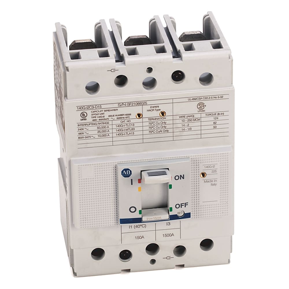 Allen-Bradley 225A Frame Molded Case Ckt-Bkr