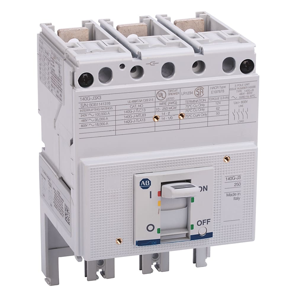 Allen-Bradley 140G 250A J Frame MCCB or Accy