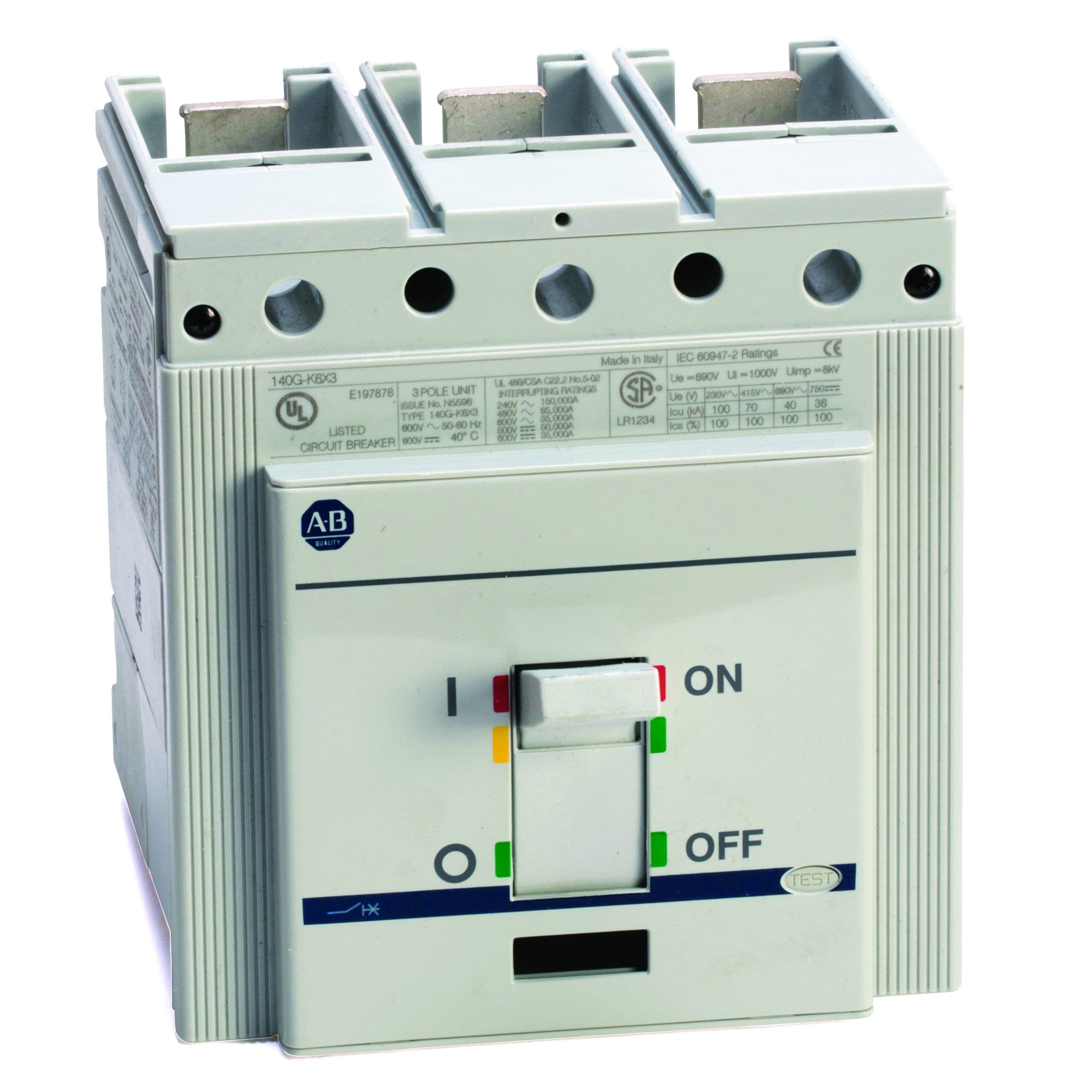 Allen-Bradley - Molded Case Circuit Breaker, 65 kA at 480V, K frame