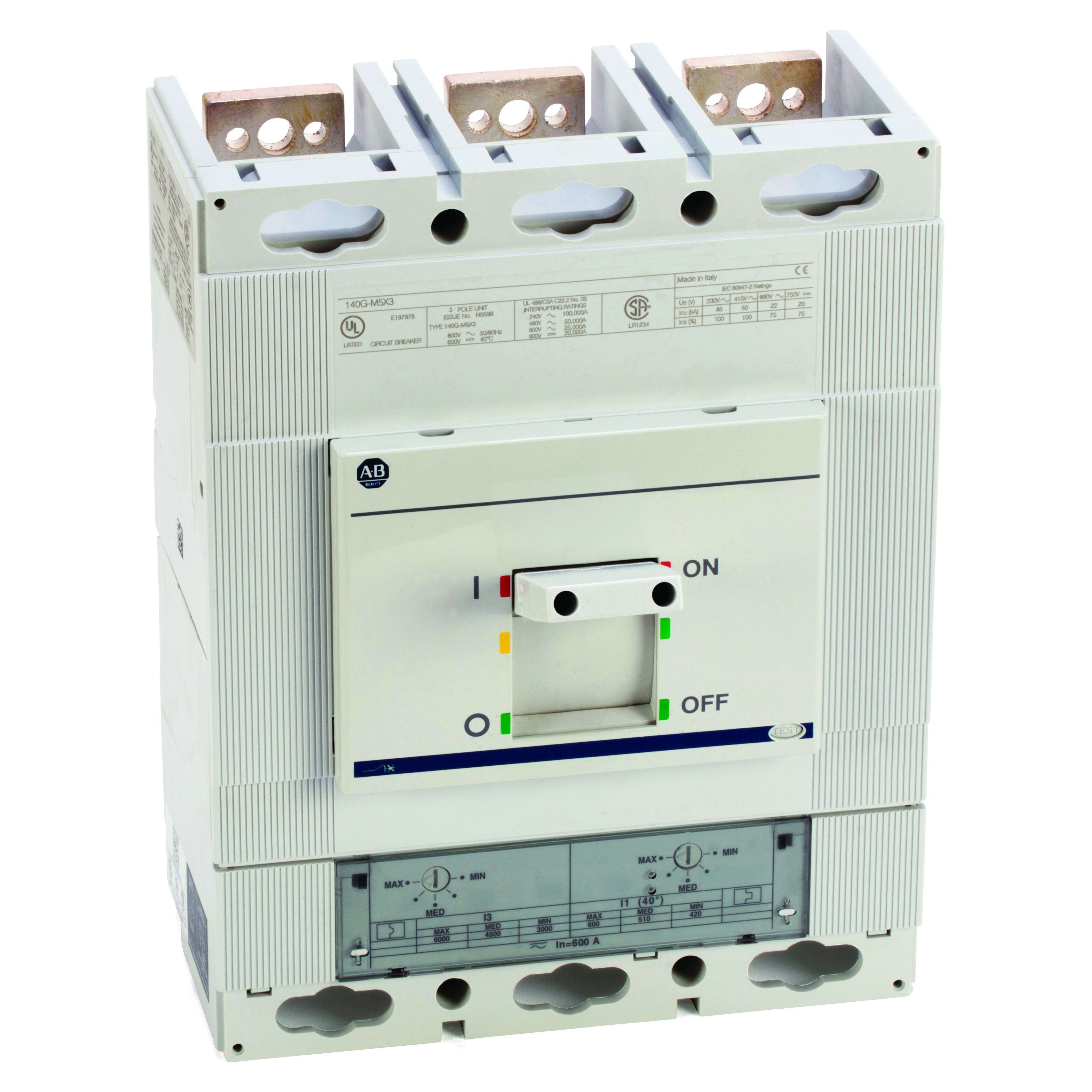 Allen-Bradley 140G MCCB, Frame M, 3P,