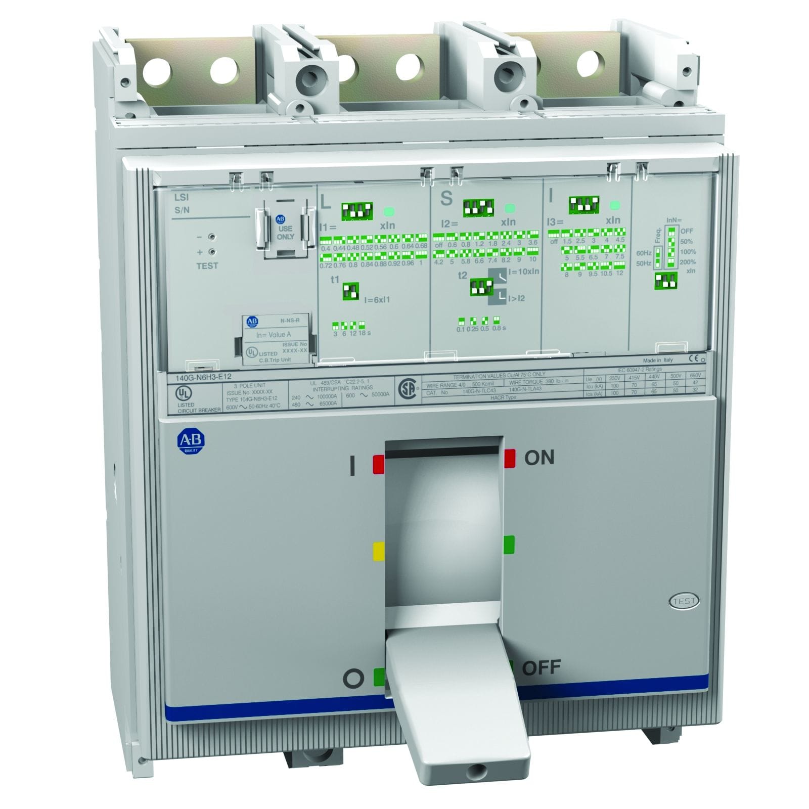 Allen-Bradley 140G 1200A Frame Molded Case Ckt-Bkr