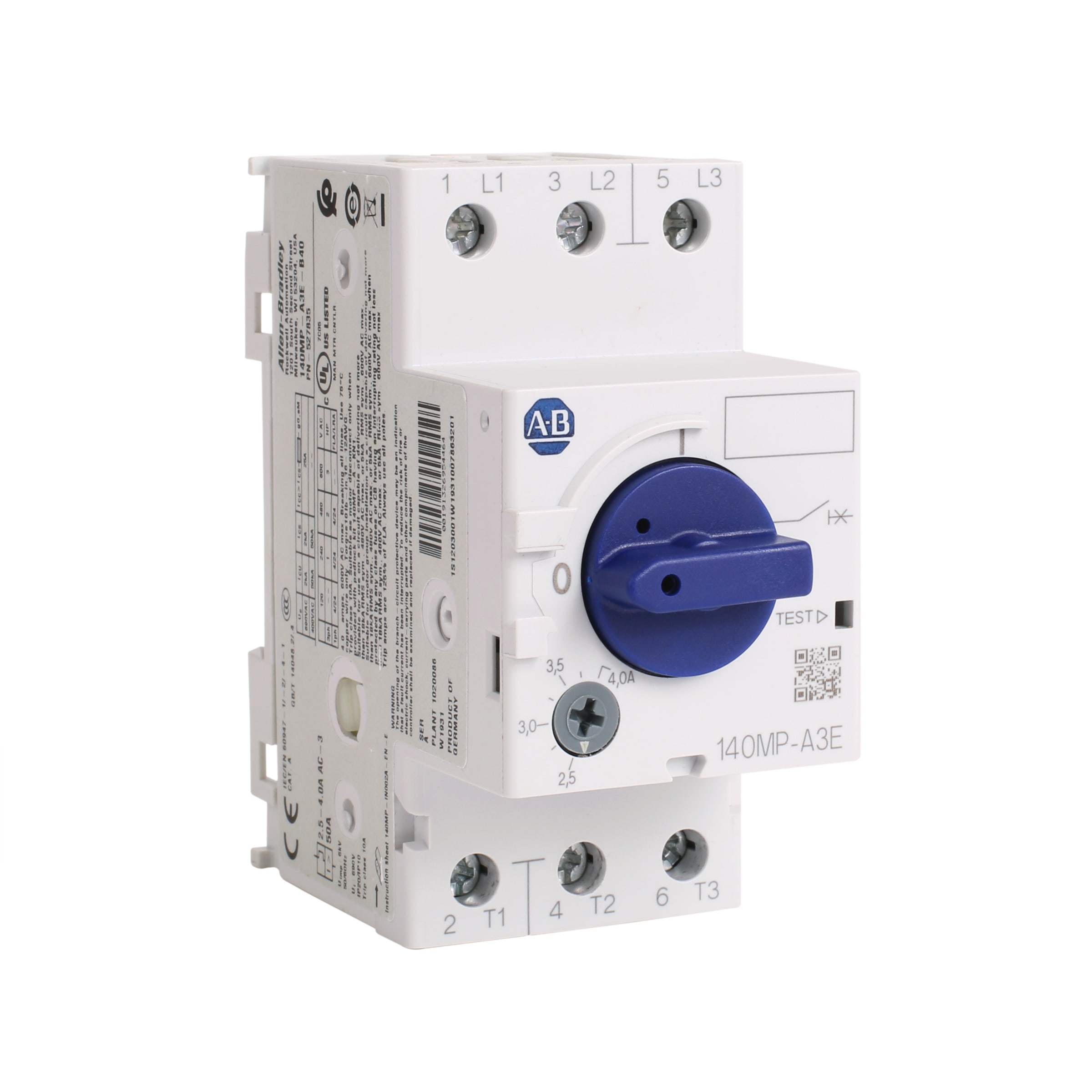 Allen-Bradley MP Circuit Breaker,A Frame,1.6-2.5A