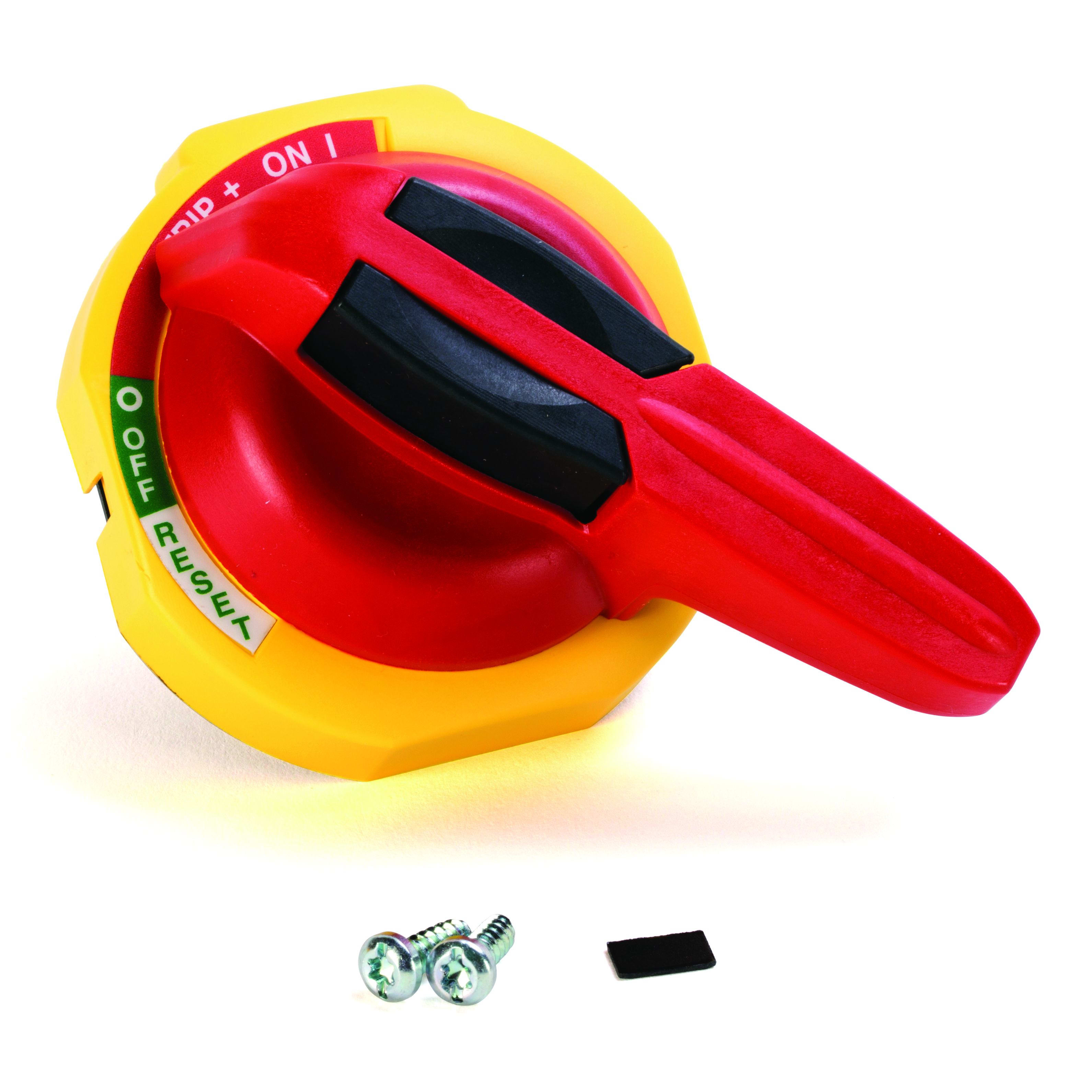 Allen-Bradley Rotary Door Handle, Red/Yellow