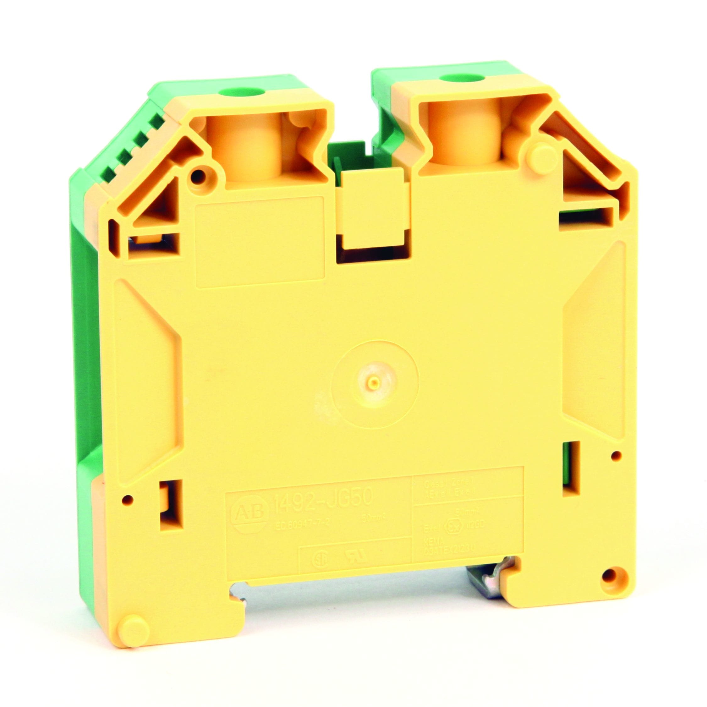 Allen-Bradley Ground Terminal Block 50mm Green/Yellow