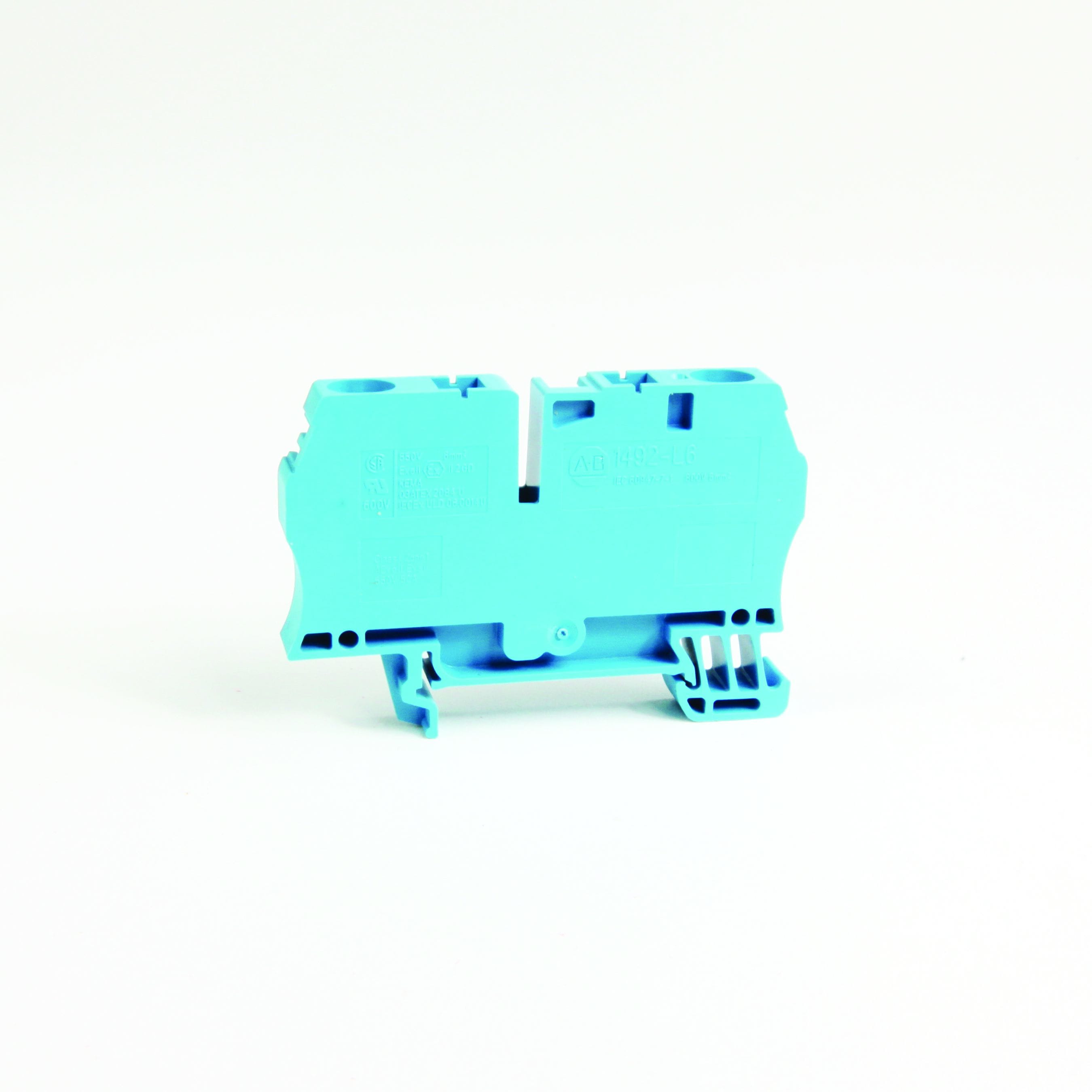 Allen-Bradley Feed Through Sprg Clmp T/L Blk 6mm BLU