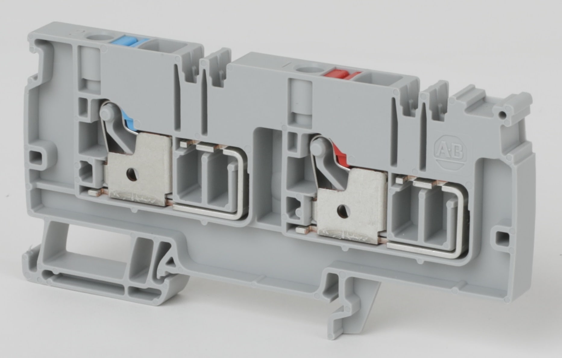 Allen-Bradley Feed-Through Push-in Term,Blue,1.5mm