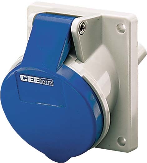 Mennekes ang.Panel Socket IP44 32A 3p 230V 6h