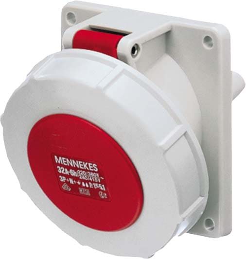 Mennekes ang.Panel Socket IP67 32A 5p 400V 6h