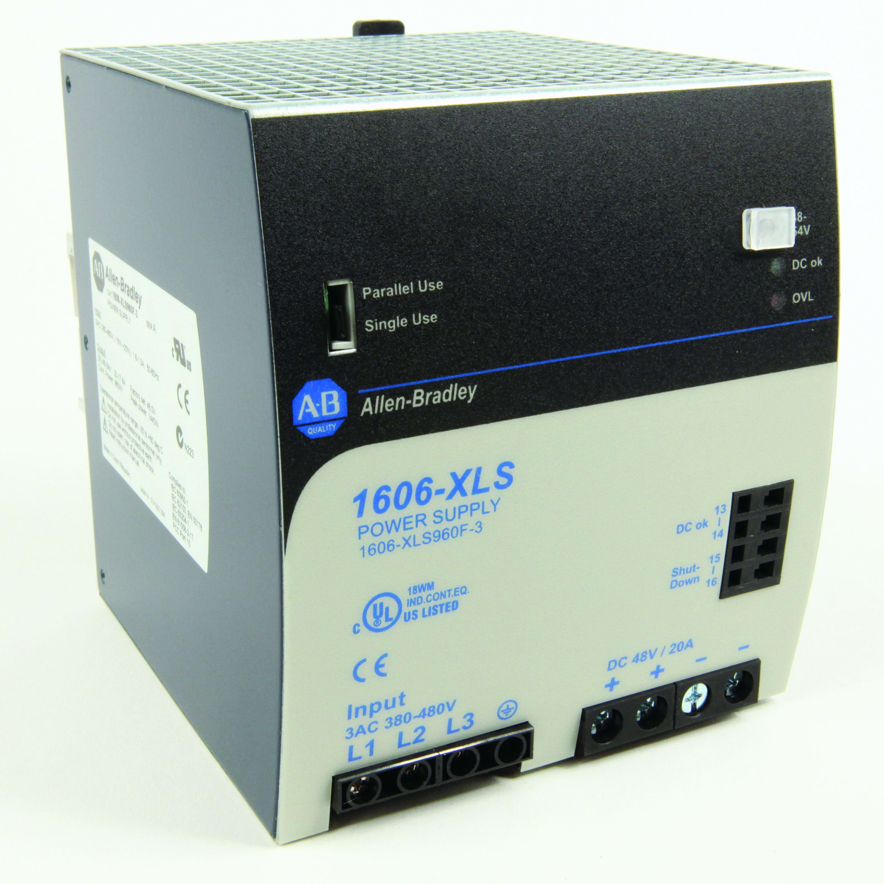 Allen-Bradley 48-55v DC, 960w 20A, 3phase input