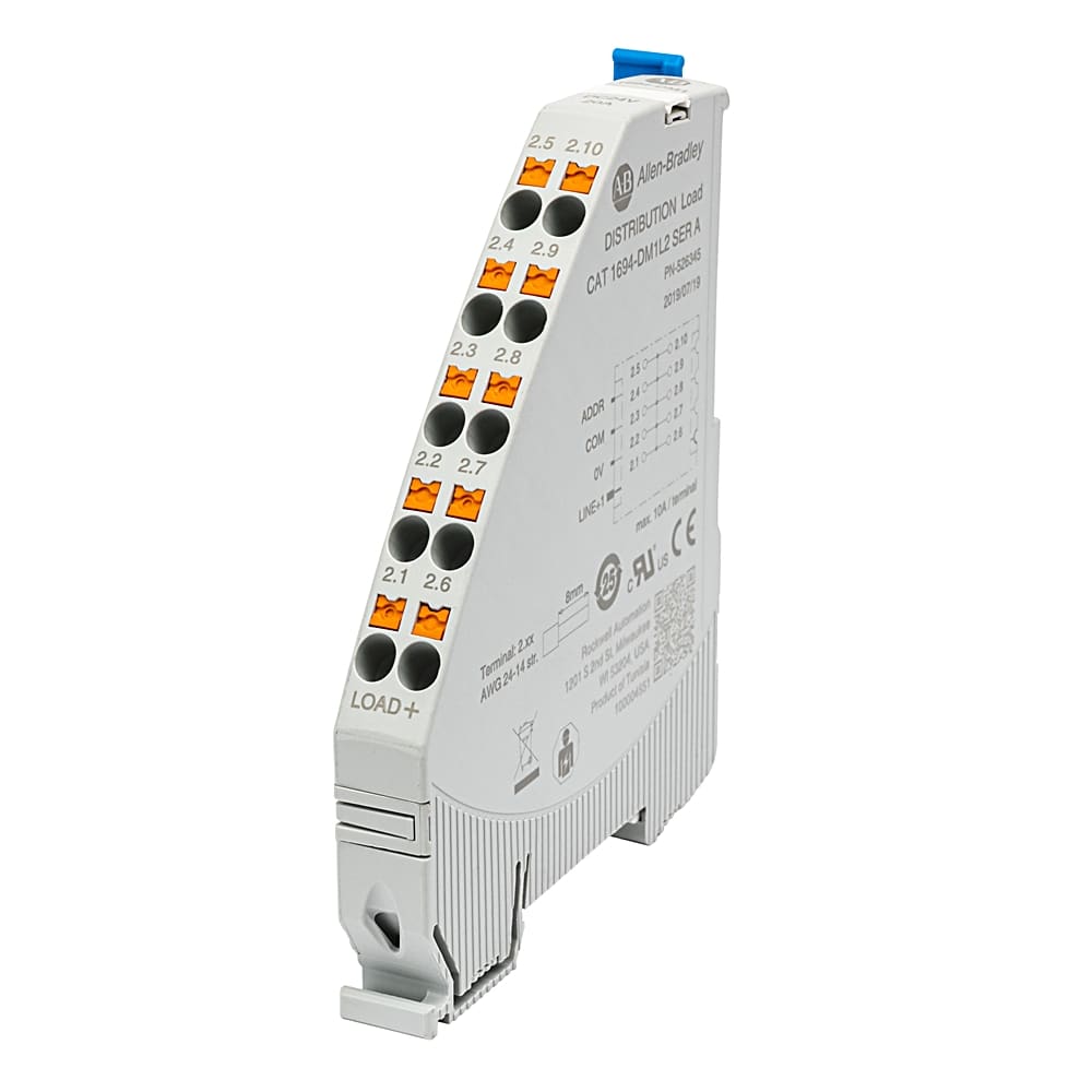Allen-Bradley Distribution Module,10 Terms,Imax 20A