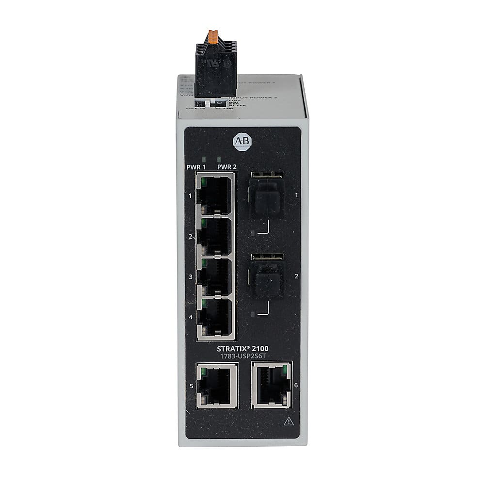 Allen-Bradley Stratix 2100 Unmanaged Ethernet Switch 6 100 Mb Copper 2 100 Mb SFP Slot