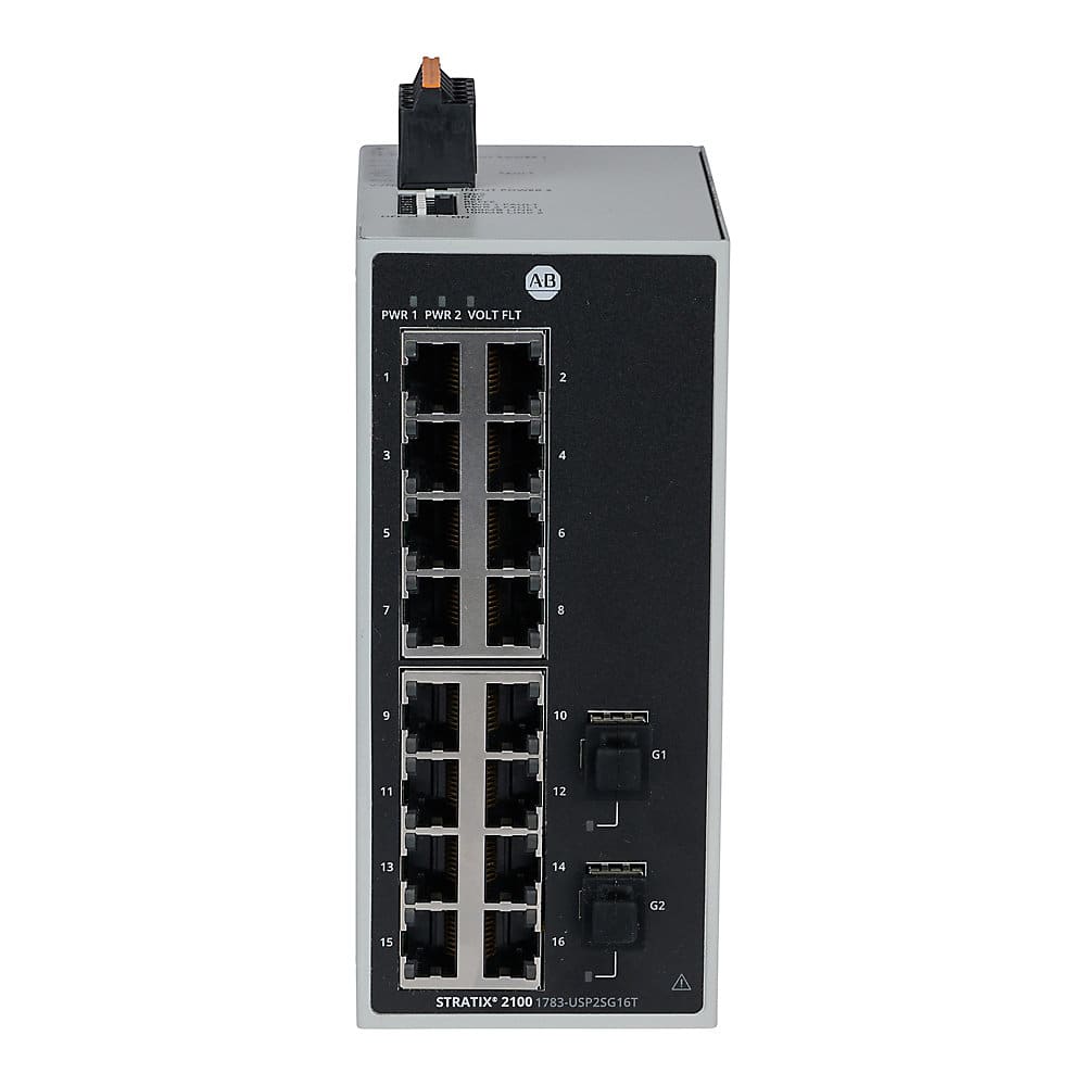 Allen-Bradley Stratix 2100 Unmanaged Ethernet Switch 16 100 Mb Copper 2 1 Gb SFP Slot