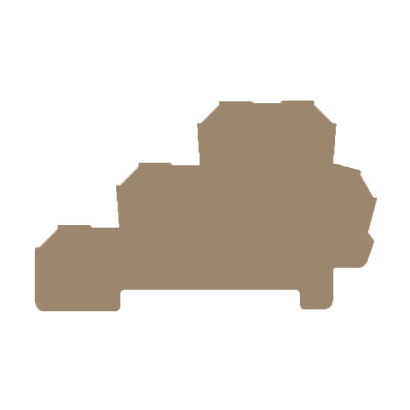 Weidmuller End Plate Dark Beige
