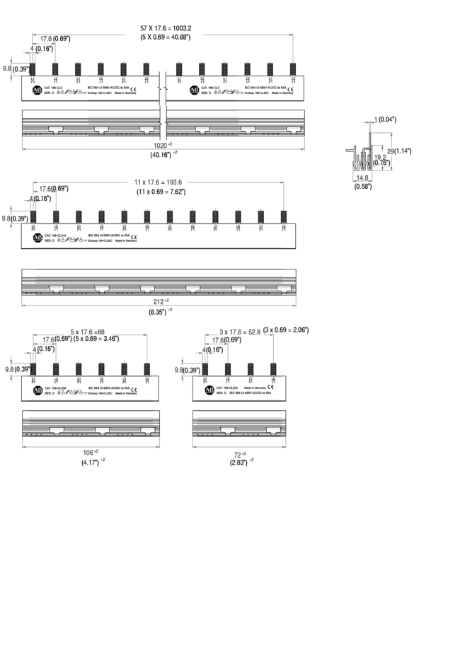 Allen-Bradley MCB Commoning Link Accessory 2 pole